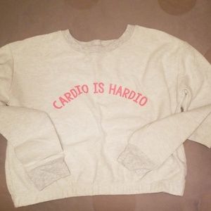 Aerie cropped workout sweatshirt